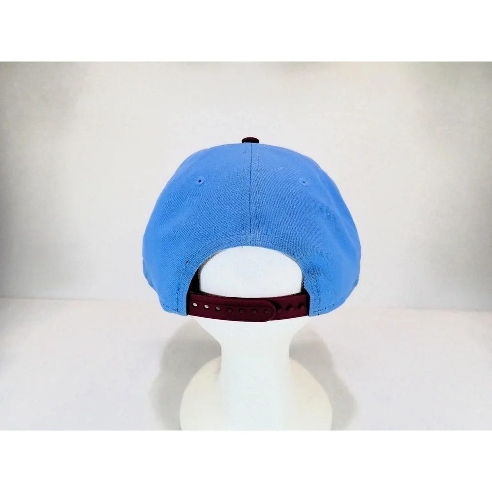 New Era 9FIFTY Philadelphia Phillies Snapback Hat Sky Blue Maroon Cooperstown